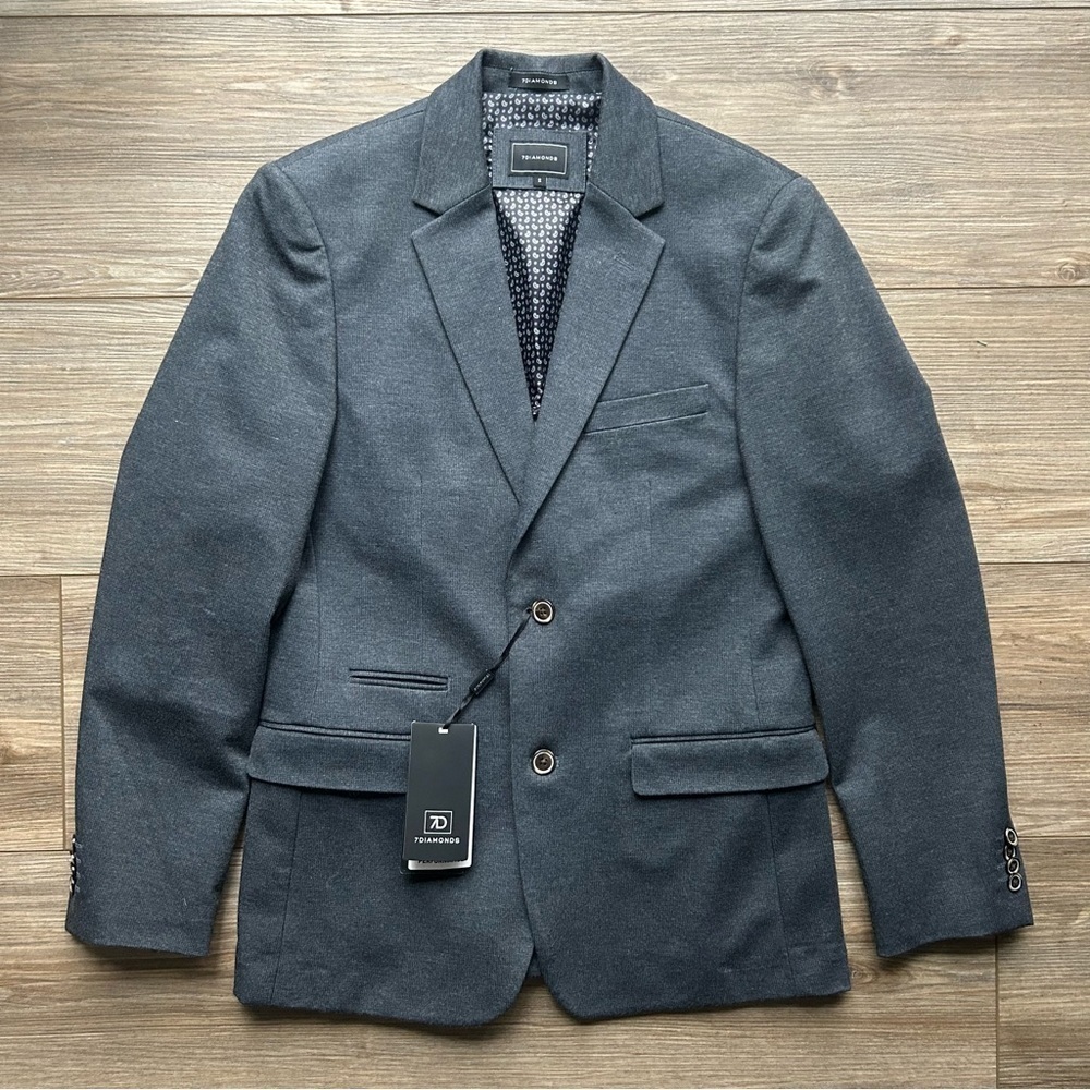 7 Diamonds | Newport Blazer in Charcoal (Small)